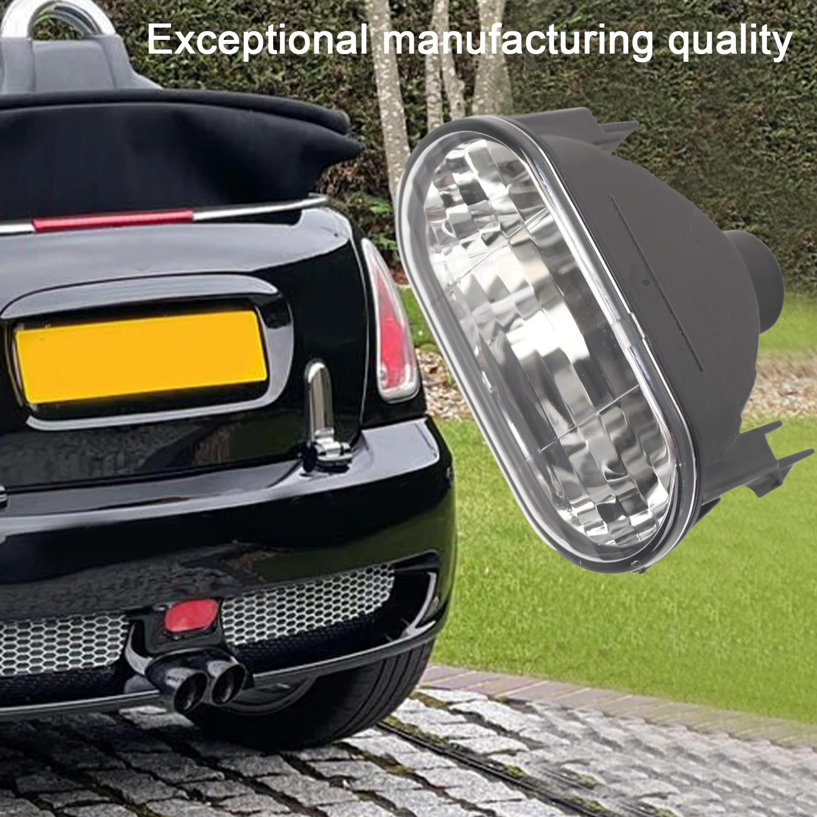 Tail Fog Lamp for Mini Cooper R50 R52 R53 Direct Replacement White Housing OEM 63246933275 Corrosion Resistant 2004