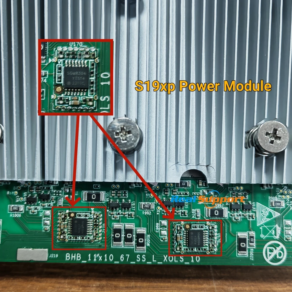 S19 XP power module on S19 XP hash board U168,U169,U170,U171,U172,U173,U174,U175,U176,U177