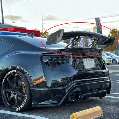 Spoiler For Toyota GT GR 86 Glossy Black Universal Rear Spoilers Carbon Fiber Look ABS Subaru BRZ 2015-2023 Wing Car Acesssories