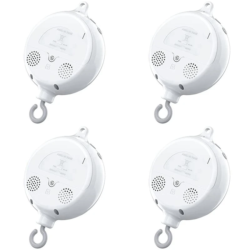 A76I-4X Crib Mobile Motor Baby Music Box Spinner With 3 Modes Volume Adjustable 12 Lullabies Auto-Off After 30 Minutes