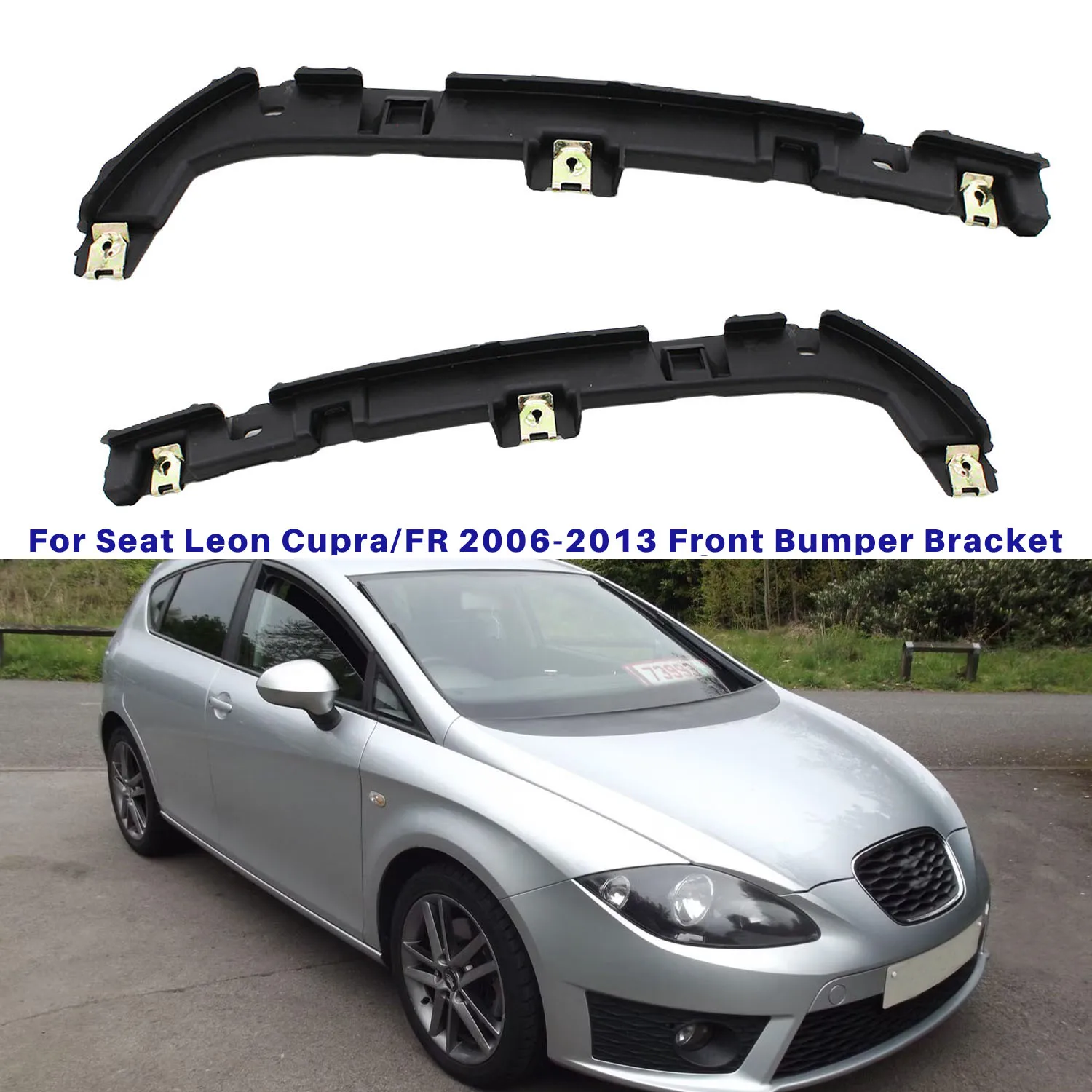 

For Seat Leon Cupra/FR 2006 2007 2008 2009 2010 2011 2012 2013 Front Bumper Side Holder Left Right Front Bracket 1P0807183/184