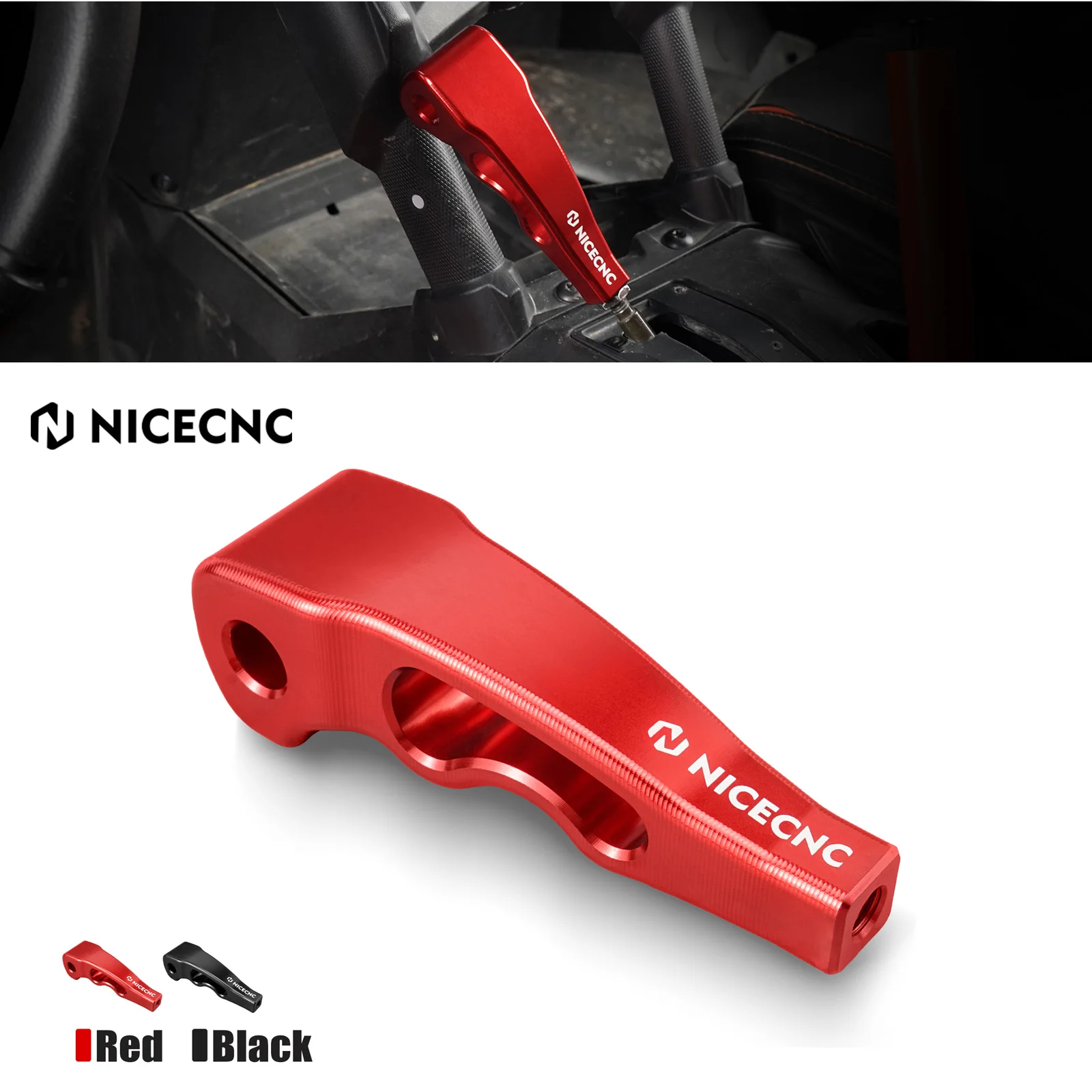 NICECNC For Can Am Maverick X3 2017-2022 UTV Gear Shift Knob Grip For Can-Am X3 Max Sport Trail Commander 1000 700 800 Aluminum