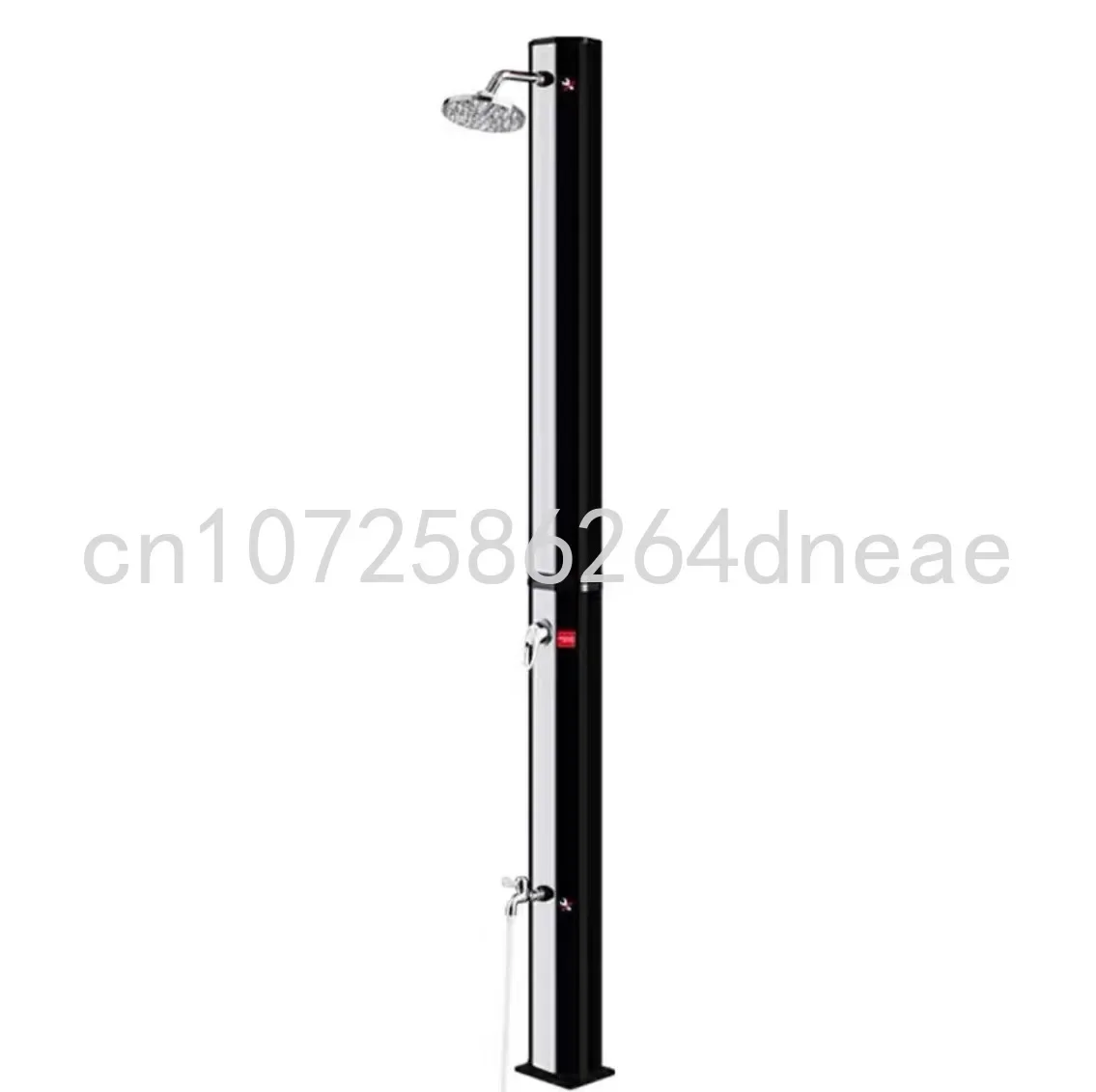 40L Black Solar Heater Outdoor Garden Shower for Swimming Pool