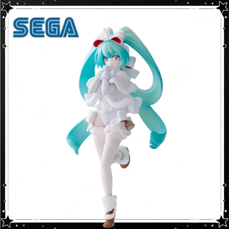【In Stock】FuRyu Hatsune Miku Sweet Christmas Ver Figure 22cm PVC Anime Model Collectible Desktop Decor Xmas Gift
