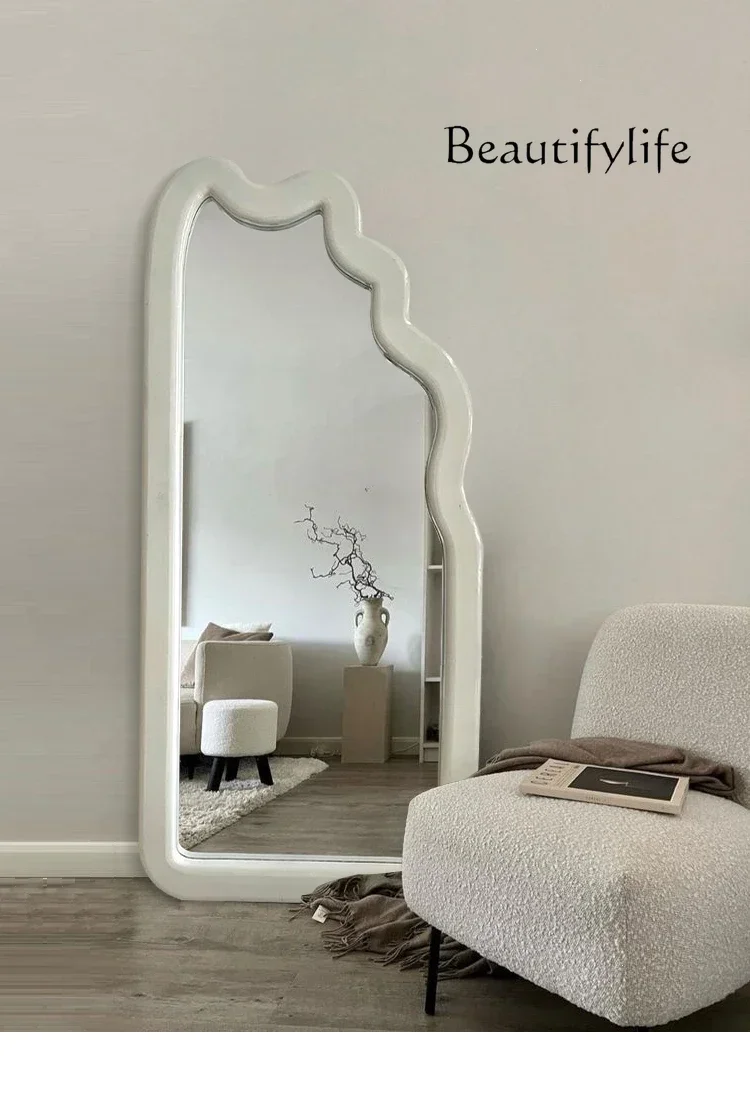 B40 X40 Living Room Pretty Simple Full-length Mirror French Special-shaped Full-body Mirror Floor-to-ceiling Cloakroom Fitting L