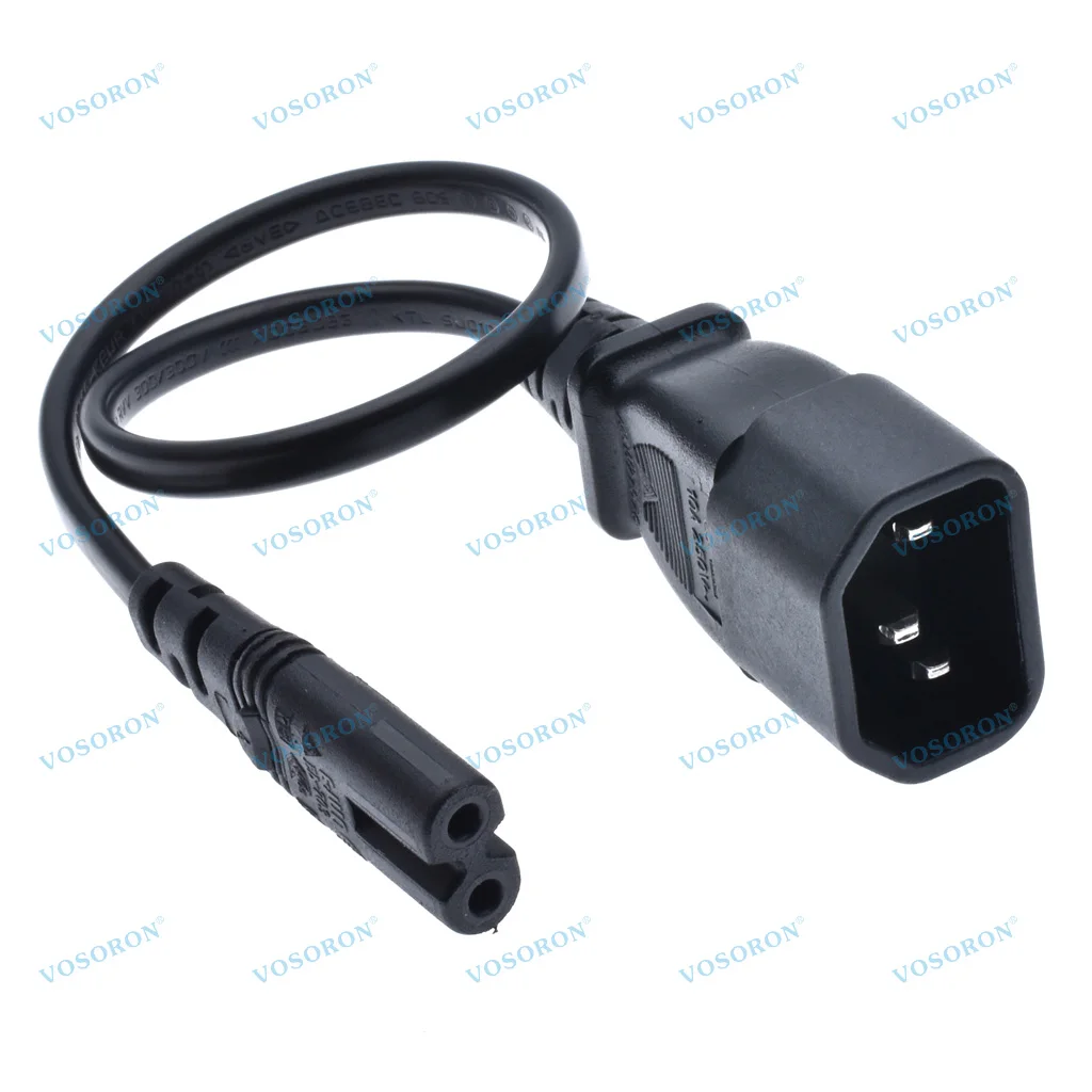 IEC 320 C14 3PIN Male Plug to Figure 8 C7 2PIN Female Power Adapter Cable IEC C13 to C8 Exchanger Cord 0.3m/1m/2m/3m 2.5A