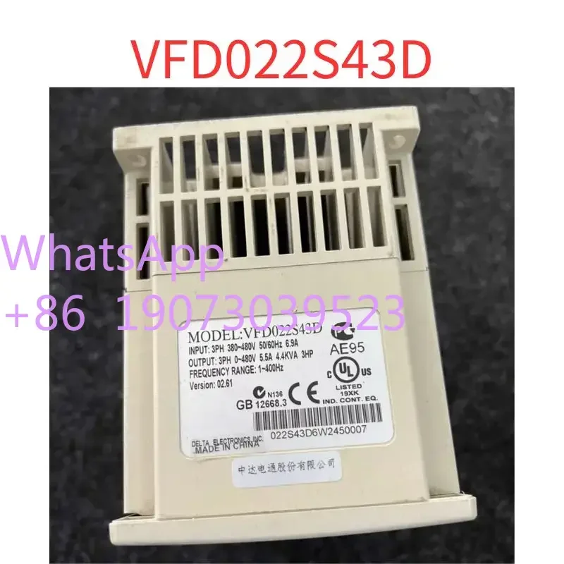 Inversor usado VFD022S43D 2.2KW 380V Teste OK