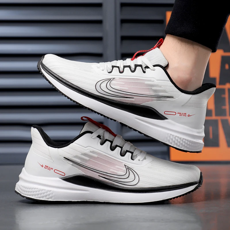 

Men Casual Sport Shoes Breathable Lightweight Sneakers Outdoor Black Running Shoes Athletic Jogging Tenis Walking Shoes