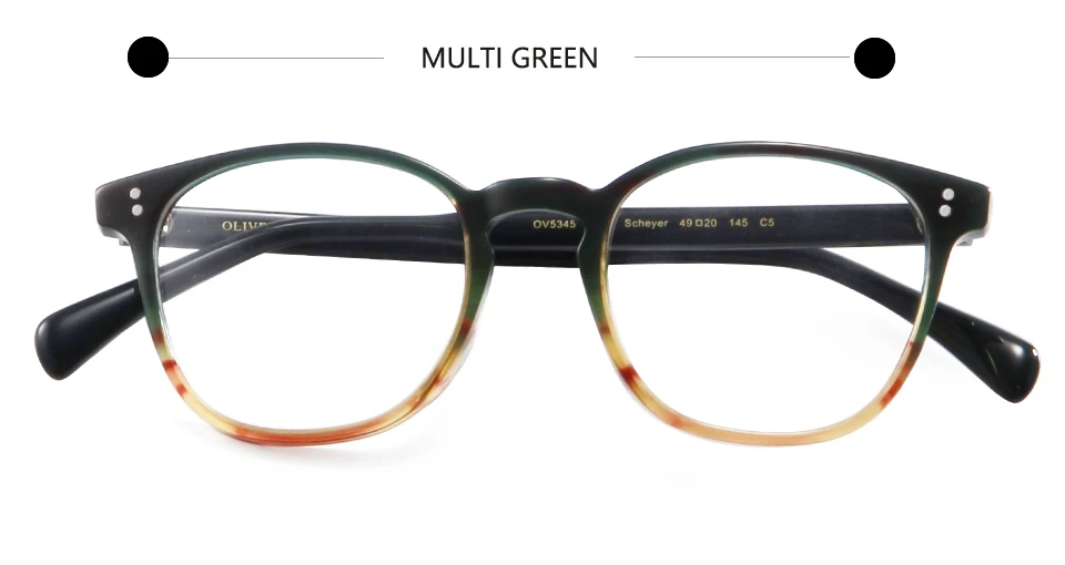 Ov Designer Acetat Runde Glas Rahmen Für Männer Optische Brillen Ov5345 Vintage Medium Oval Spektakel Myopie Rahmen Oculos De Grau – Detail 3