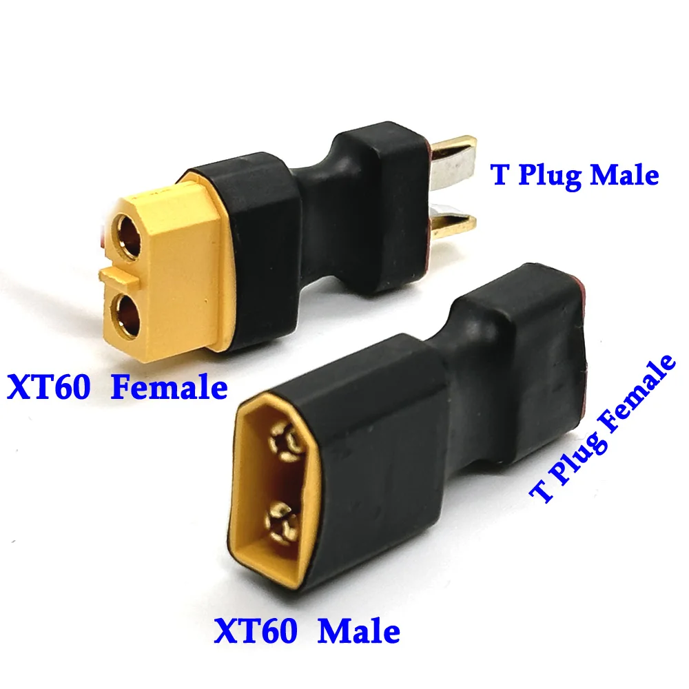 

1-3pcs T Male Plug to XT60 Male / T Female Plug to XT60 Female Adapter For RC Helicopter Quadcopter LiPo Battery Plug Connector