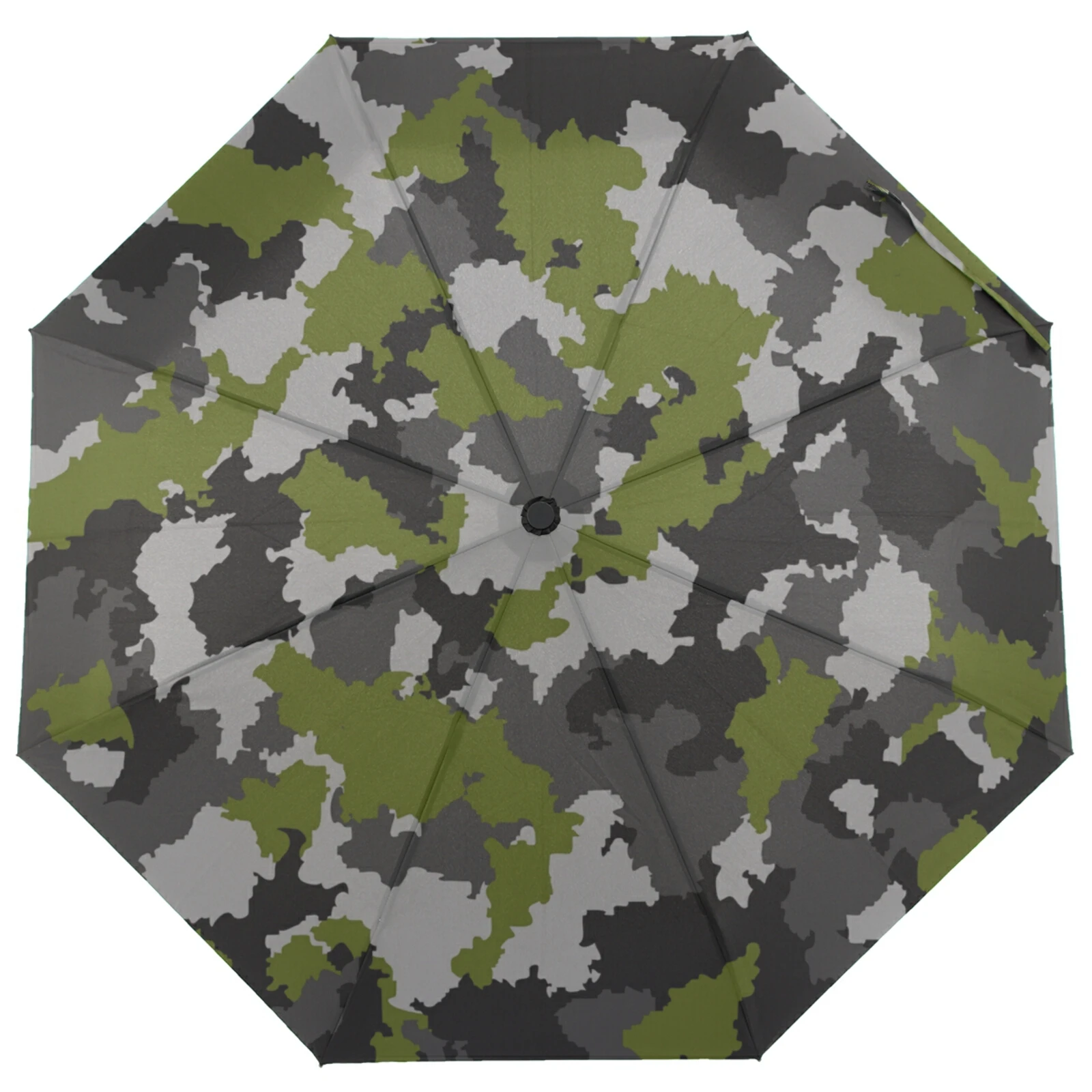 Green Camouflage Three Folding Umbrella Rain Women Fully Automatic Windproof Outdoor Umbrella Male Parasol Parapluie 8 Ribs