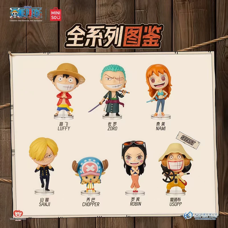 in stock Genuine One Piece Classic Character Series Blind Box LUFFY ZORO SANJI CHOPPEP NAMI ROBIN USOPP Collector Figurine Toys