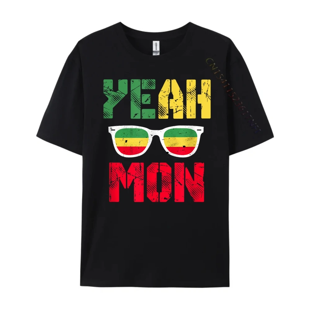 Yeah Mon Jamaican Vacation Jamaica Reggae Rastafari Rasta Designer T Shirt Men Funny Gifts Vintage Xs T Shirts Brand Clothing