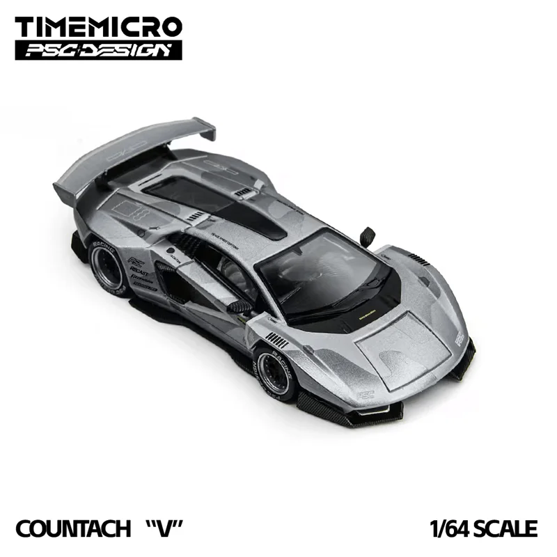 PreSale TimeMicro × PSC DESIGN 1:64 Gallardo Lazer / Countach V Fighter Jet Die-Cast Car Model Miniature Gifts