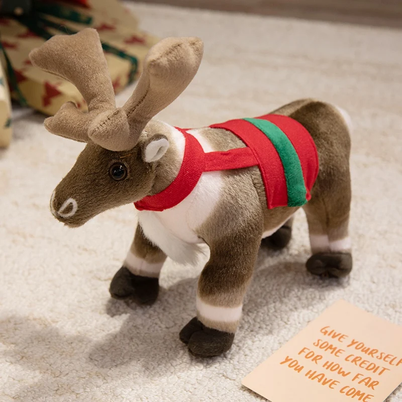 

32 см имитация жирафа, плюшевая реалистичная мягкая кукла, украшение для дома, сувенир с изображением зоопарка, подарки на день рождения