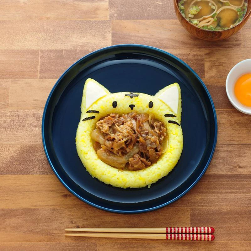 1Pcs Cute Cartoon Cat Bear Sushi Nori Rice Mold Decor Cutter Bento Maker Sandwich DIY Tool Kitchen Accessorie