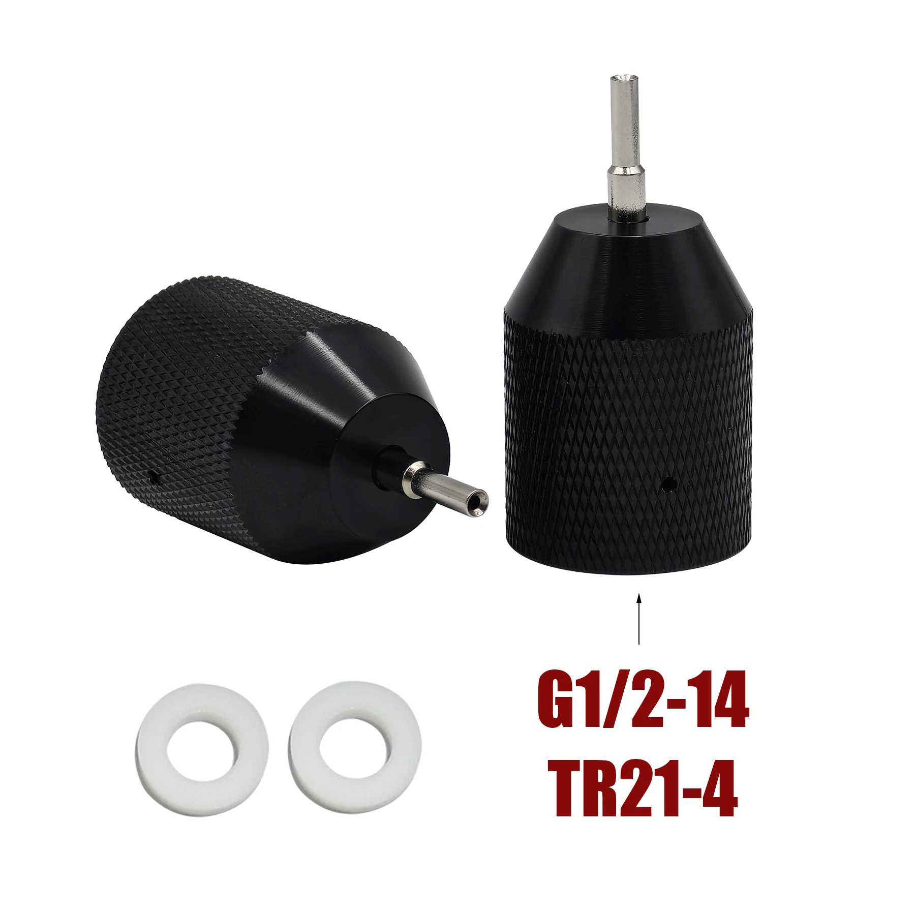 Nieuwe Co2 Navulling Opladen Naald Adapter Vullen Wegwerp Cartridge Fit Voor Cilinder Tank Flessen Draad Voor G1/2-14 Of TR21-14