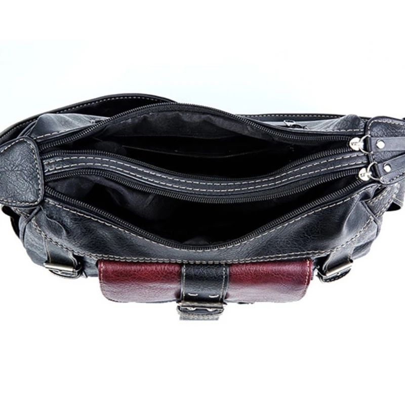 Bolso mano con bloques Color para mujer, bolso hombro a juego, elegante bolso cruzado, bandolera cuero PU, bolso