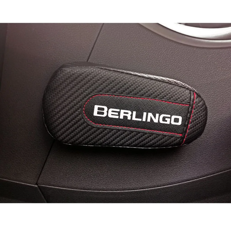 For Citroen Berlingo Carbon Fiber Leather Auto Leg Cushion Knee Pad Car Door Arm Pad Car Accessories Vehicle Protective1pc