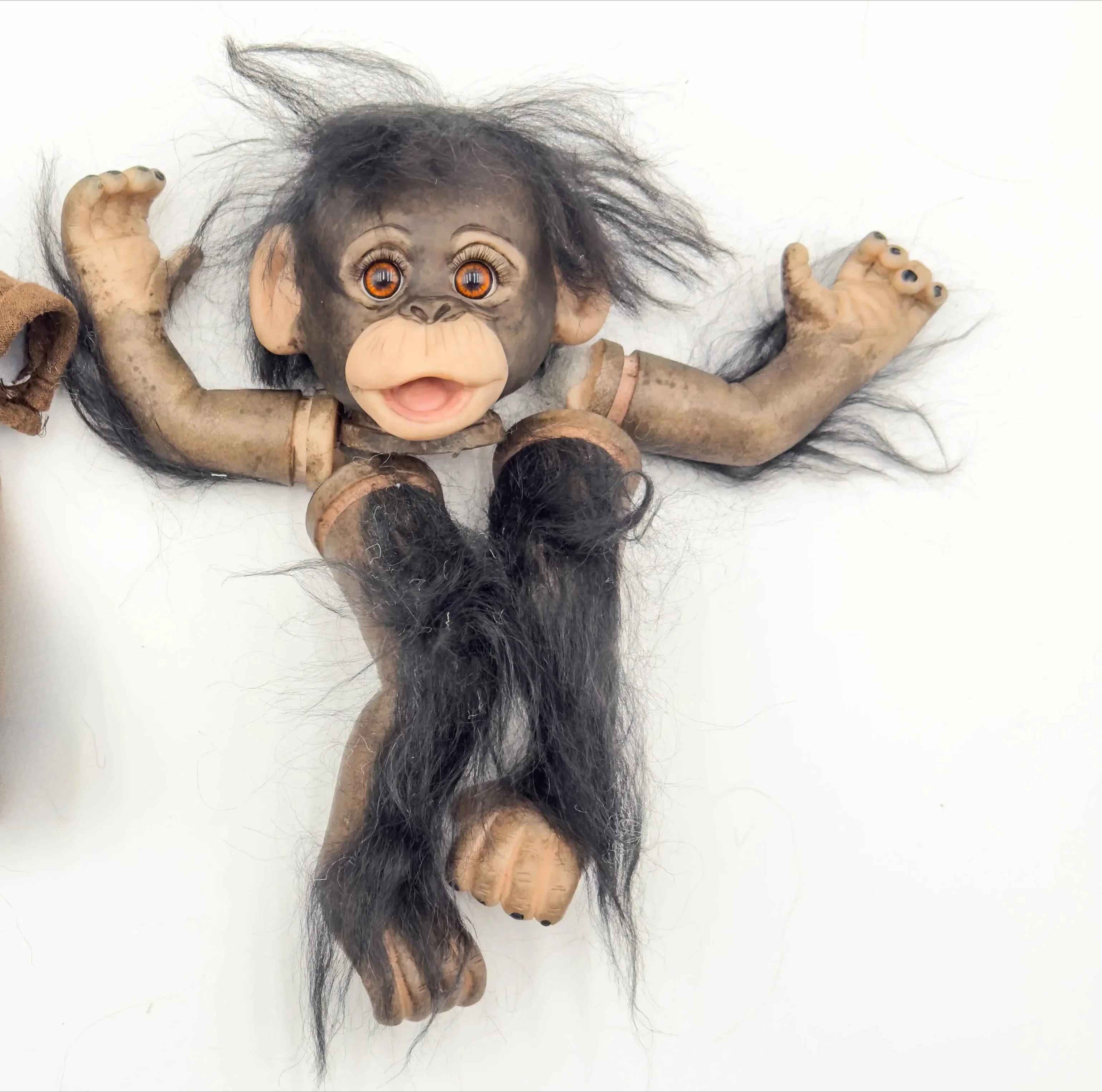 NPK 18'' onvoltooide handgemaakte DIY-onderdeel herboren aap al geschilderd afgewerkt herboren babyspeelgoed