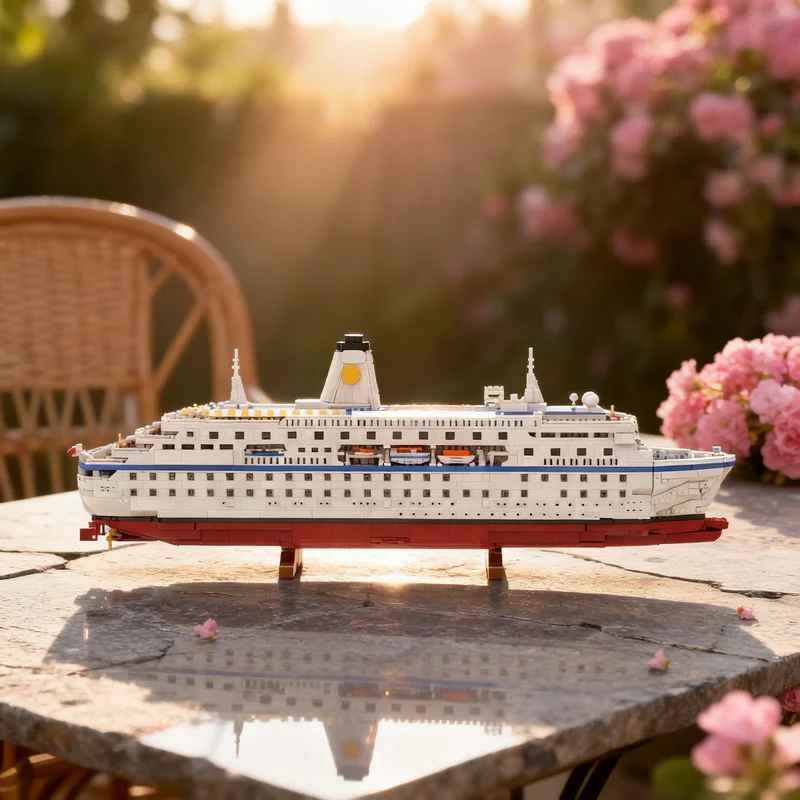 

Набор строительных блоков MOC «Круизный лайнер» (6145 деталей) – Конструктор, Рождественский подарок, Идея для творчества, Архитектурные кирпичики