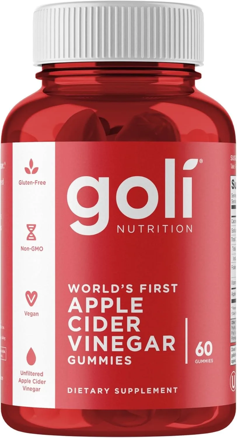 

Apple Cider Vinegar Gummy - Supports Cellular Energy Production, Immune Function, Promotes Digestion, Gut Health, and Appetite