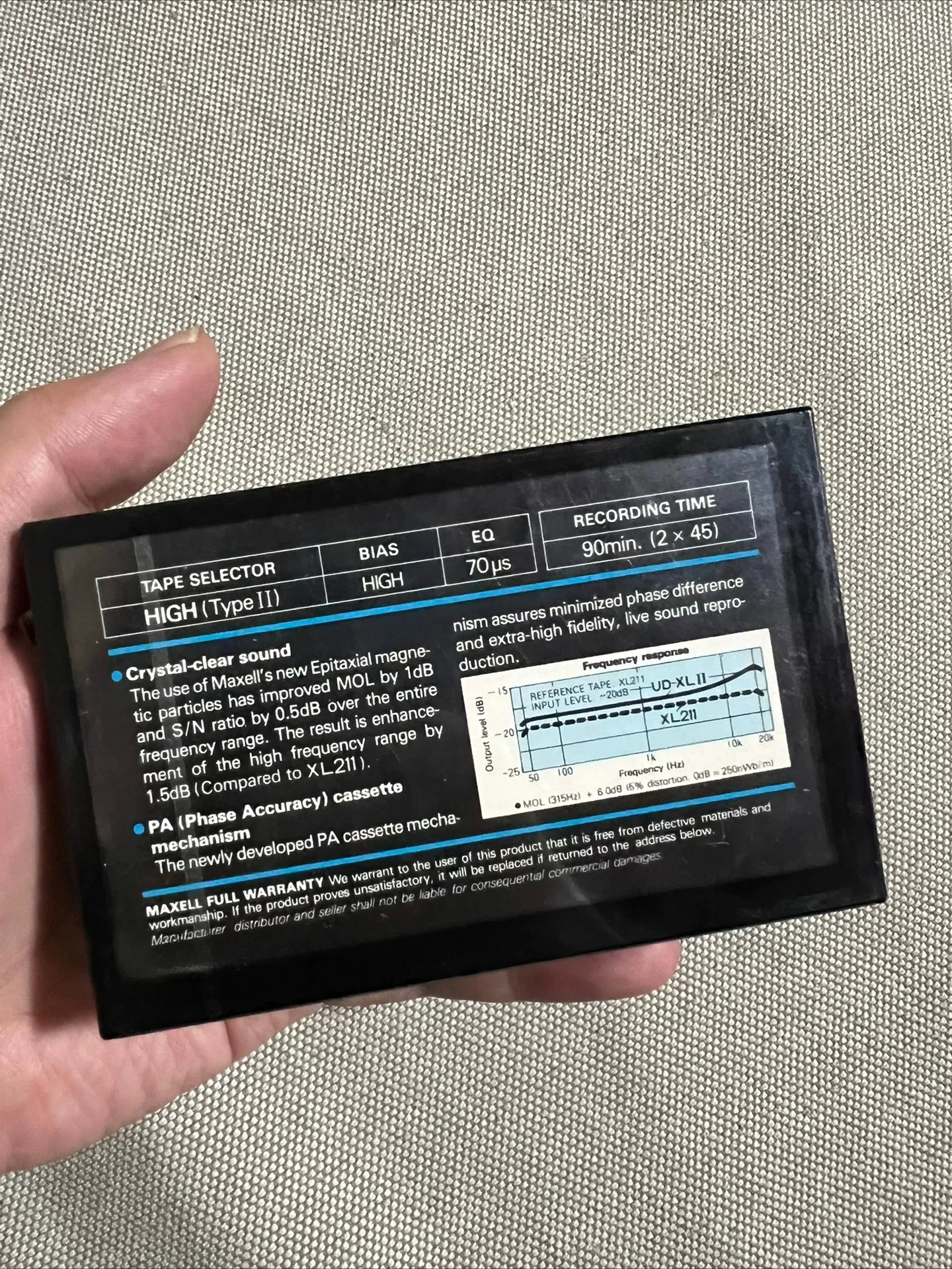 for UDXLII90 blank tape for maxell brand new and unopened