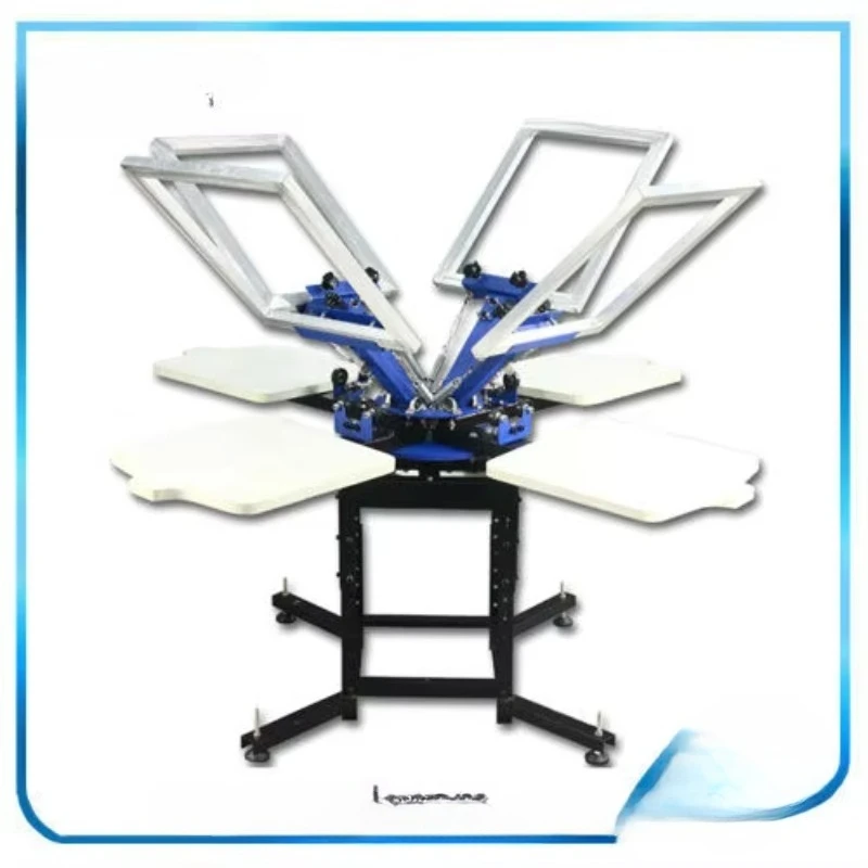 

Four-color T-shirt screen printing machine