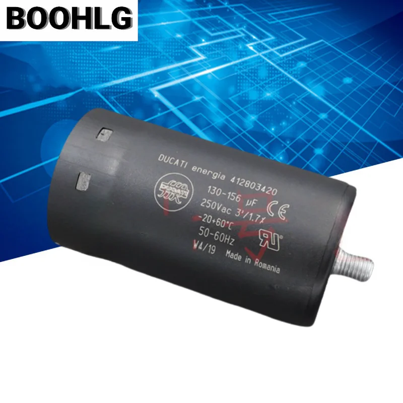 

1 шт. 130-156 мкФ 250 В переменного тока DUCATI пусковой конденсатор компрессора 412803420