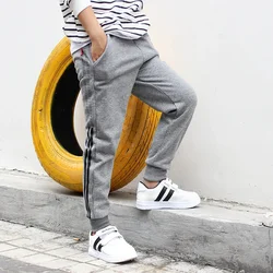 Boy Pants Korean Style Fashion Spring Autumn Cotton Sport Pants Teens Adolescent Sweatpant 10 12 Years Kids Leisure Trousers