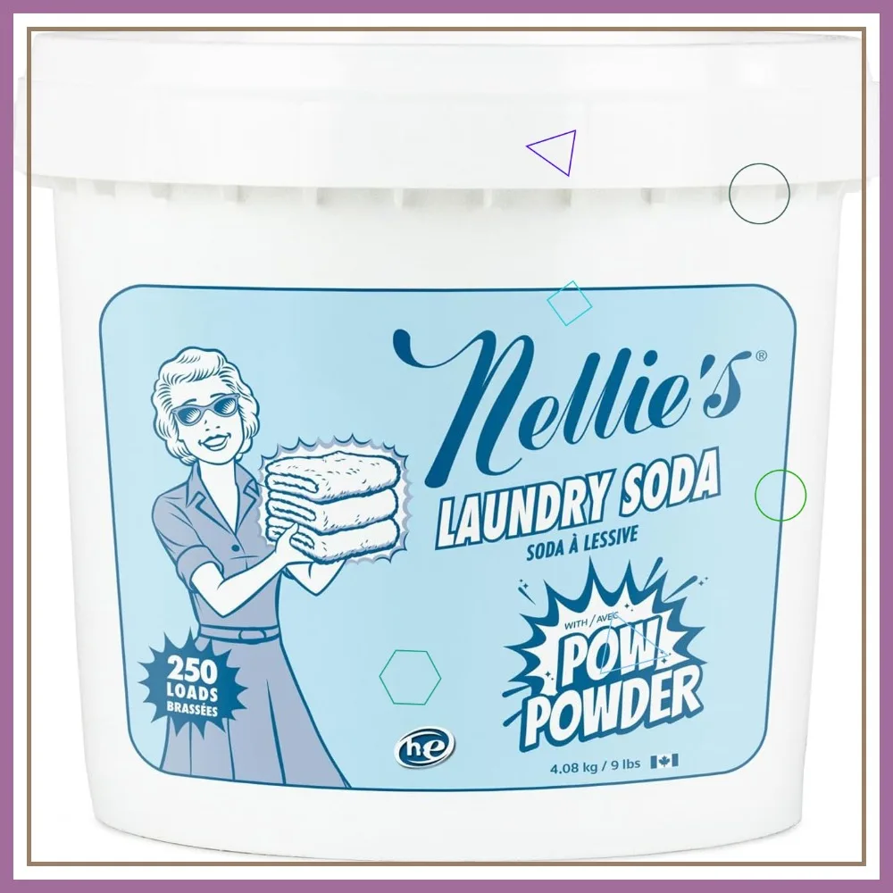 

Eco-Friendly Laundry Soda with Stain-Fighting Enzymes - 250 Loads, Gentle on Skin & Environment, Made in Canada
