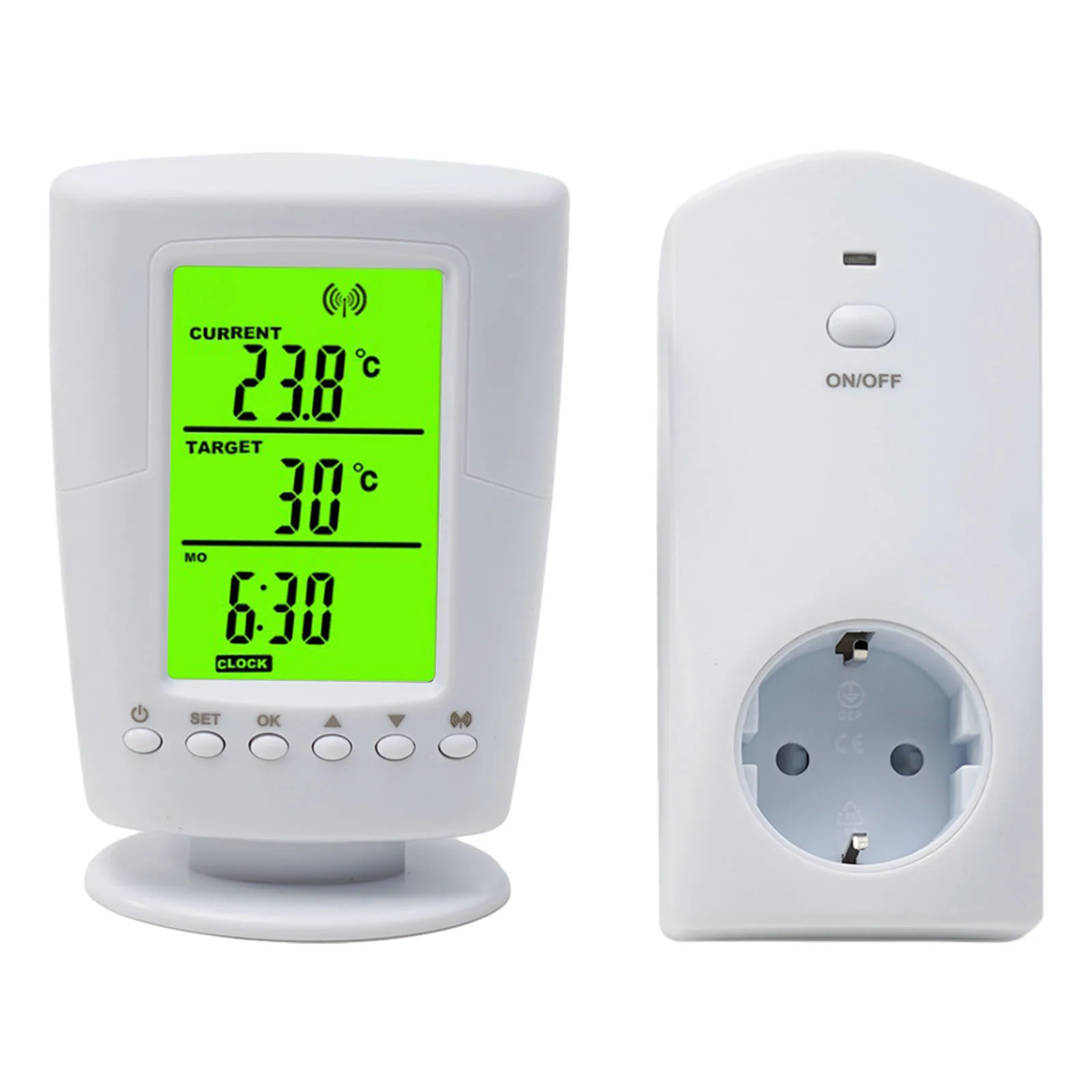 User Manual Thermostat Wireless Remote Wireless Remote Design Backlight LCD Control Thermostat Heating Cooling Program
