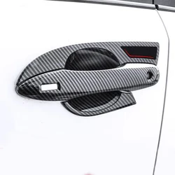 Poignée de porte de voiture en Fiber de carbone ABS, garniture de poignée de porte latérale, poignée de bol extérieur, pour Toyota BZ4X 2022 2023