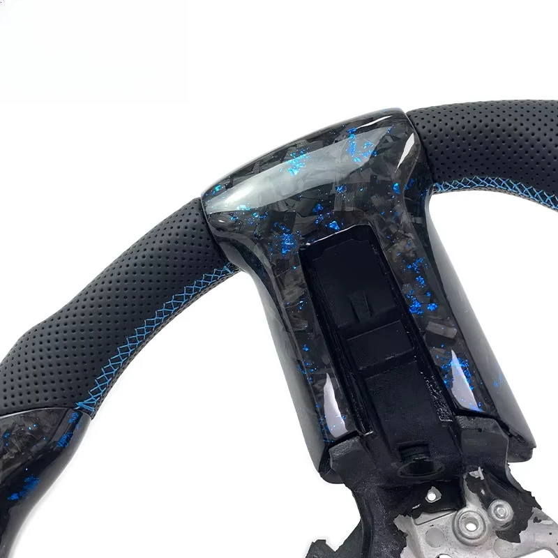 Custom Forged Carbon Fiber Steering Wheel for  5th S197 2005-2014 GT Premium Coupe GT500 500KR Shelby Super Snake