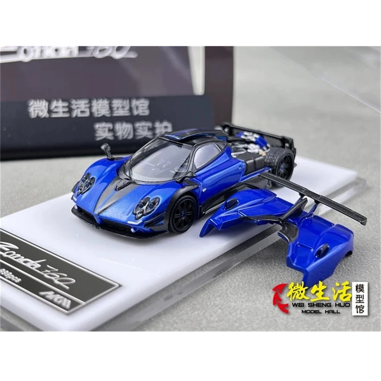 Newly Stocks HKM 1:64 Zonda 760 Purple Color Diecast Scale Model Car In 2024