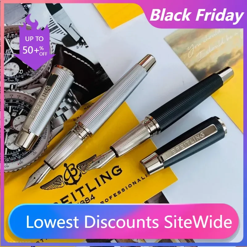 Fountain Pen Schmidt No.6 Pointed Fountain Pen Retractable Extra Fine F/M Nib Ink Pen Metal Financial School Office Supplies