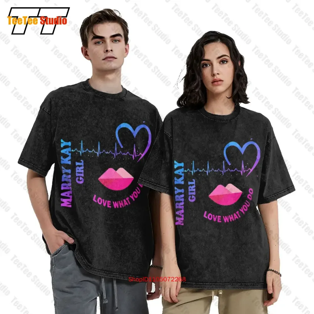 Mary Kay Girl Love What You Do Heartbeat Vintage Oversized T-Shirt Tee TQF2