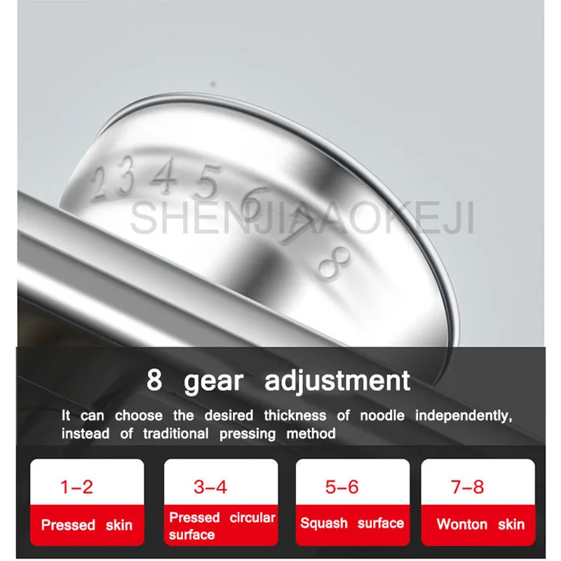Manual Noodle Machine, Noodle Rolling Machine, Wonton Dumpling Skin, Domestic Small Stainless Steel Noodle Press