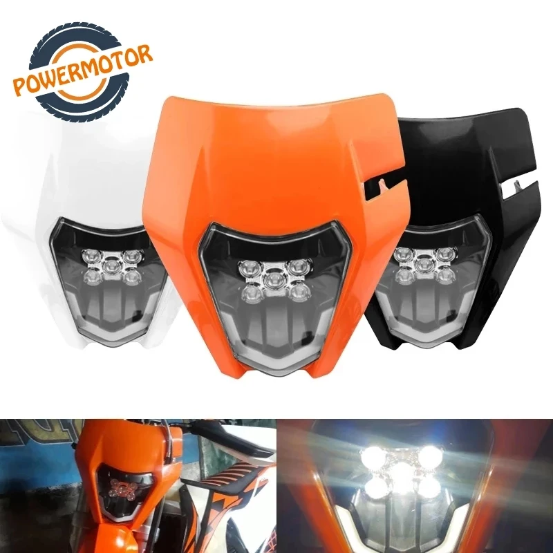 

Motorcycle New LED Headlight Headlamp Head Lamp Light For KTM EXC EXCF SX SXF XC XCF XCW XCFW 125 150 250 300 350 450 530