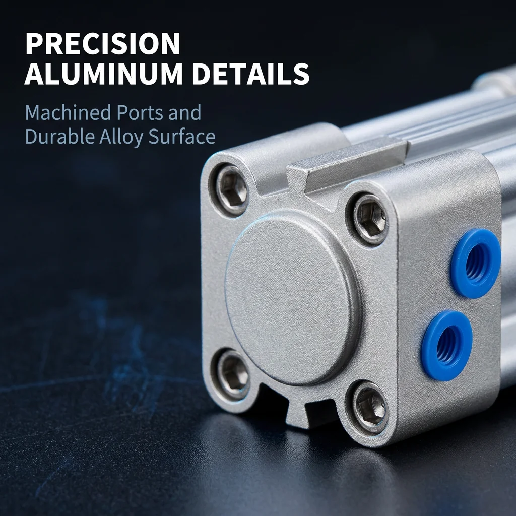 SAI Series SAI32X200 SAI100X75S Pneumatic Cylinder Double Acting Air Cylinder Aluminum Alloy Profile with Sensor Groove