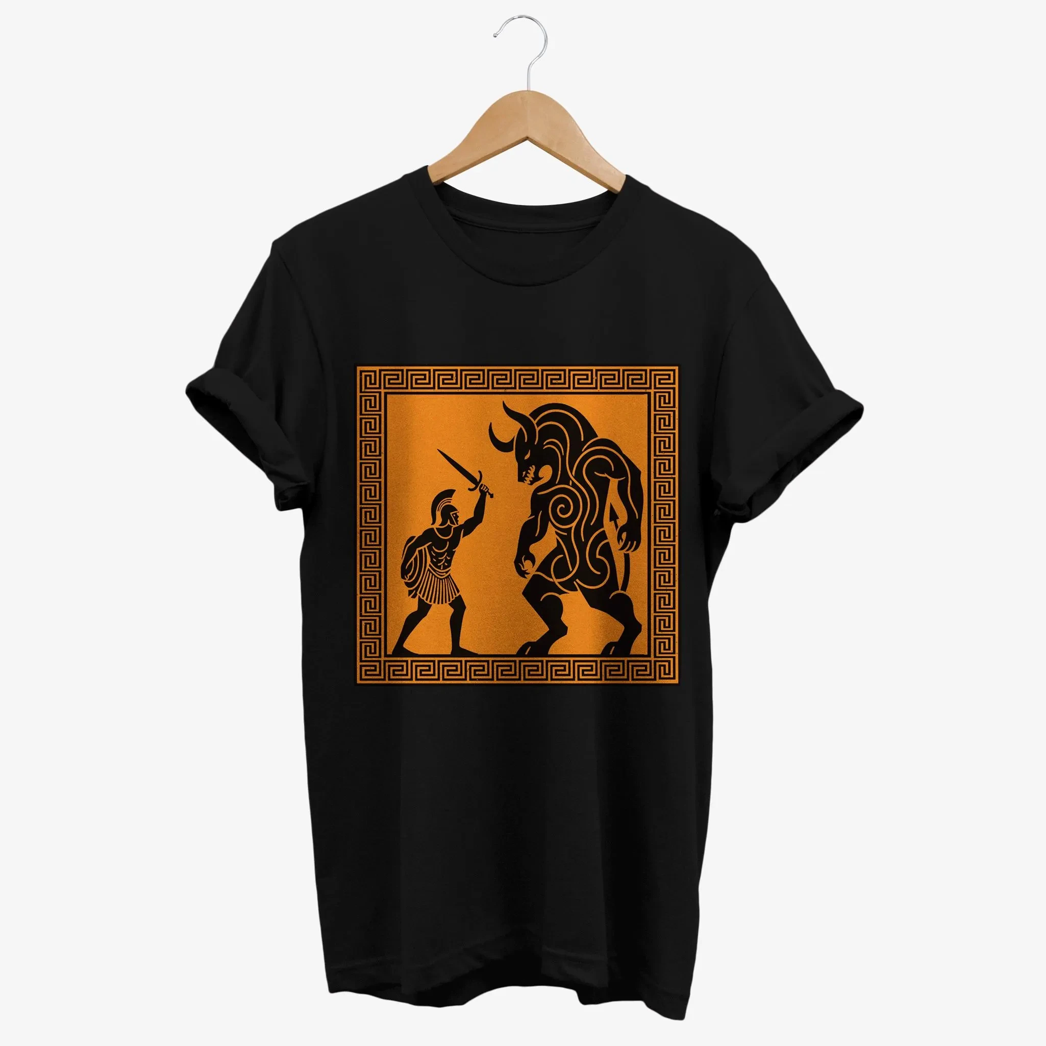 Camiseta de mitología griega del miotauro de estos, camiseta del mito de la antigua Grecia, regalos históricos legendarios, ropa cómoda y suave para hombres