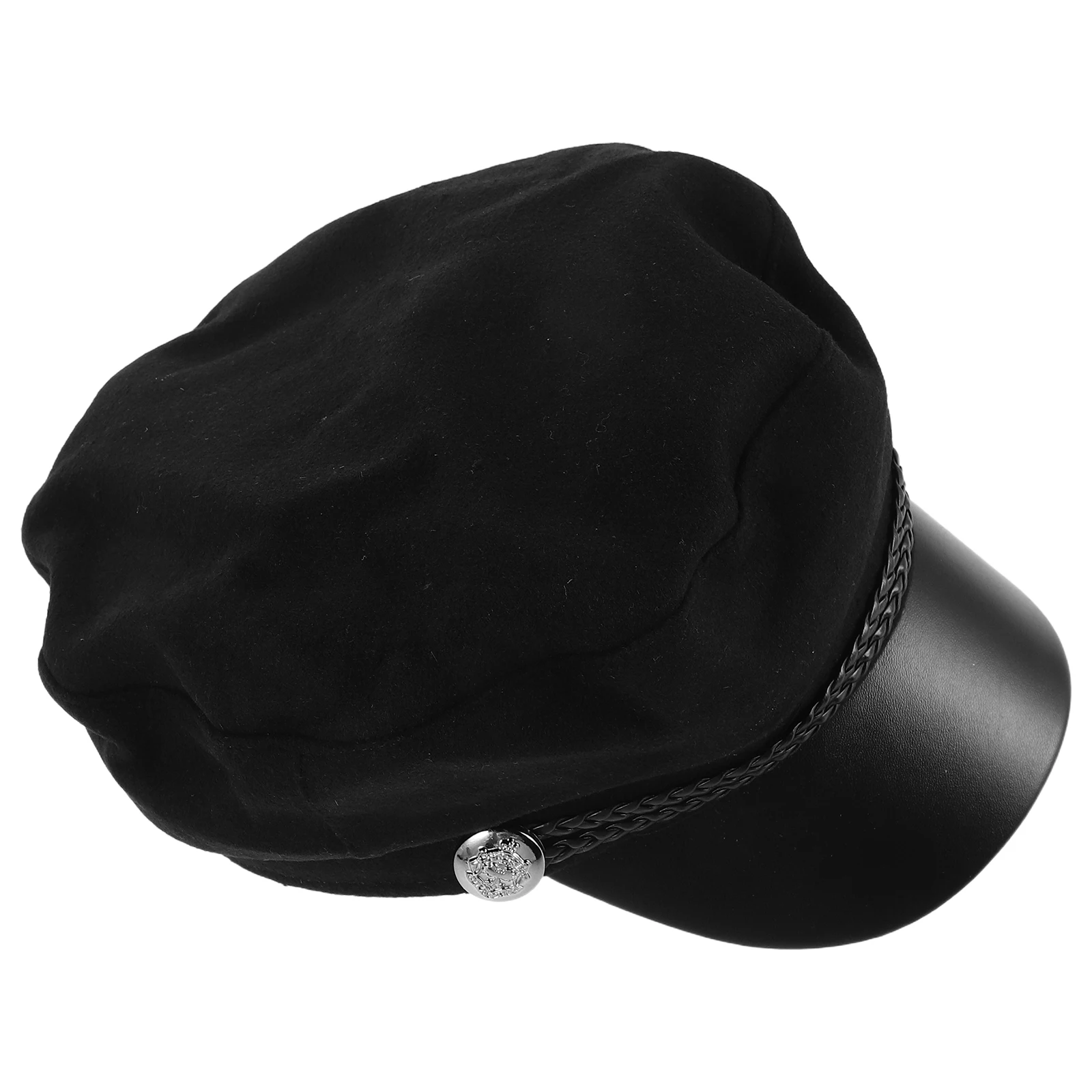 

Elegant Beret Hat Panel Octagonal Flat Cap Vintage Sailor Newsboy Style Unisex Daily Wear Cap For Women Men