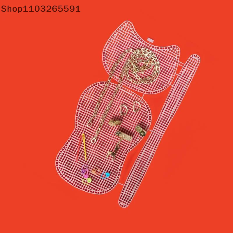 

Набор сумок для вязания крючком своими руками — пластиковый сетчатый холст, лента и инструменты для рукоделия для изготовления сумок на плечо