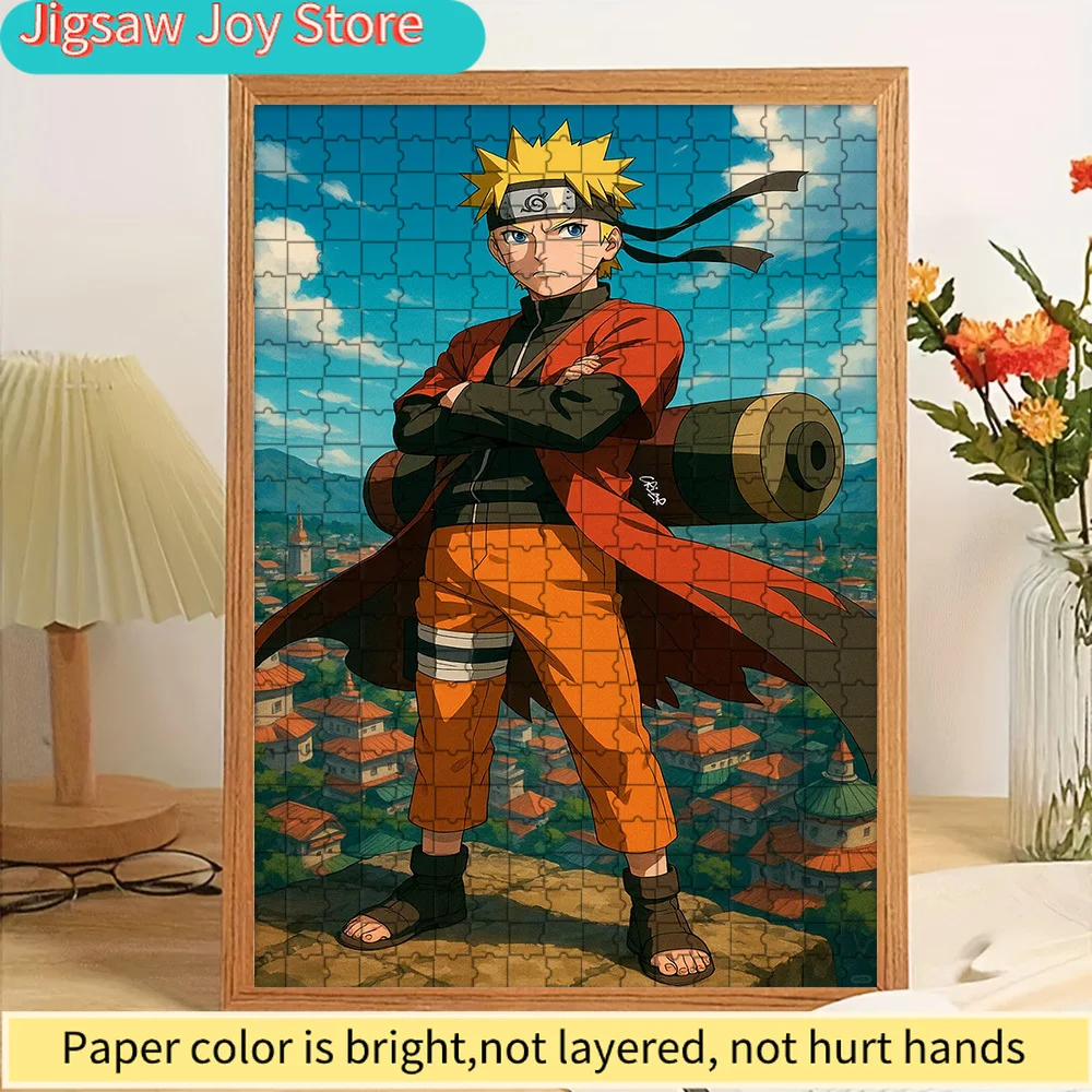 

Пазл из бумаги с изображением сцены с видом на деревню Коноха в режиме Сэйдж Узумаки из аниме «Наруто», премиум-качество, плотная бумага, яркая HD-печать, развивающий, обучающий.