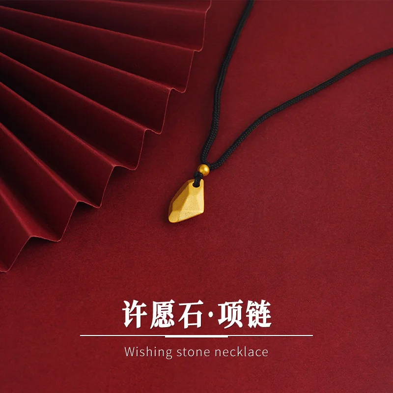 Wholesale NL313 European Fashion Fine Woman Girlfriend Bride Mother Party Birthday Wedding Gift Wishing Stone 24KT Gold Necklace