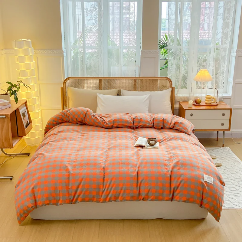 

1 шт., комплект пододеяльников из чистого хлопка, мягкий и удобный материал для спальни, 100% хлопок, уютный пододеяльник для сна, толькоjujuixiaoge