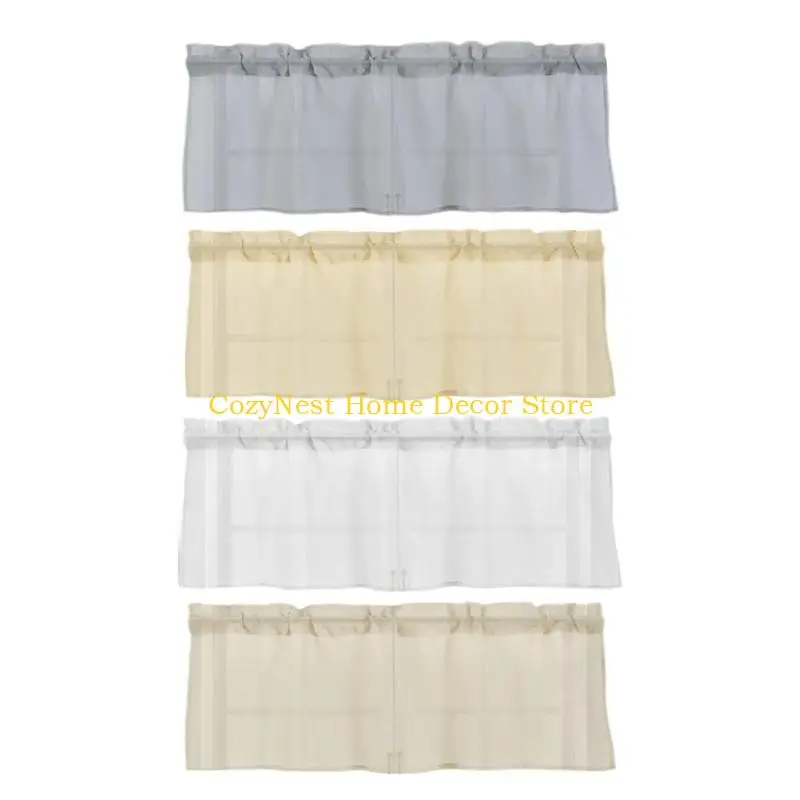 92MF Short Curtain Simple Designing For Small Window In Any Room Privacy Protections Lightweight Cafe Curtain