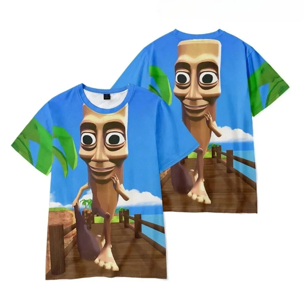 Rundhalsausschnitt, New AI Fashion TUNG SAHUR, sexy italienisches, ausgefallenes Cartoon-3D-Print-Herren-T-Shirt mit Schnelltrocknungsfunktion und atmungsaktivem Sport-T-Shirt-Familienset – Detail 5