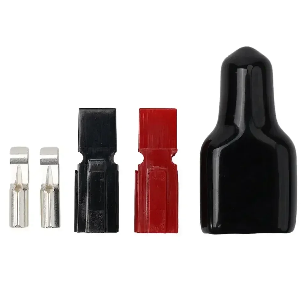 Plug Terminal 1PCS 2.5x0.7x0.6cm 30AMP 600V For Anderson Accessories And Rubber Black PVC Connectors Dust Cover