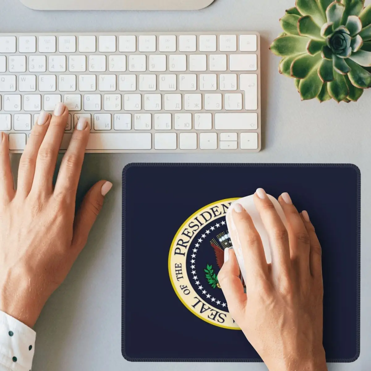 ختم رئيس الولايات المتحدة ماوس الوسادة الكمبيوتر لوحة المفاتيح الماوس حصيرة ألعاب الكمبيوتر المحمول حصيرة مكتب الجدول الحصير #2
